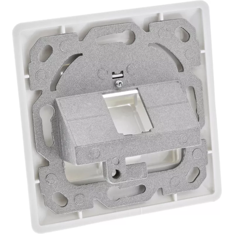InLine Set cornice per 1x RJ45 femmina/LSA, Keystone SNAP-In, bianco RAL9010