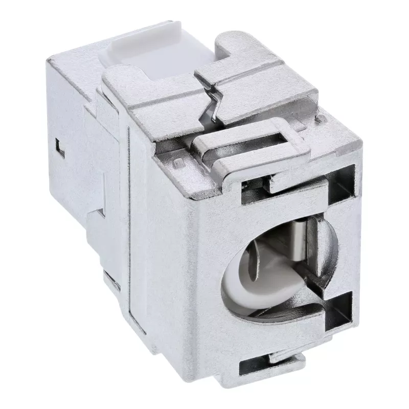InLine Modulo Snap-In RJ45 Keystone Jack Premium Cat.6a, con copertura antipolvere