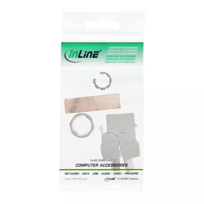 Modulo Snap-In RJ45 Keystone Jack InLine 76202F Cat.6a