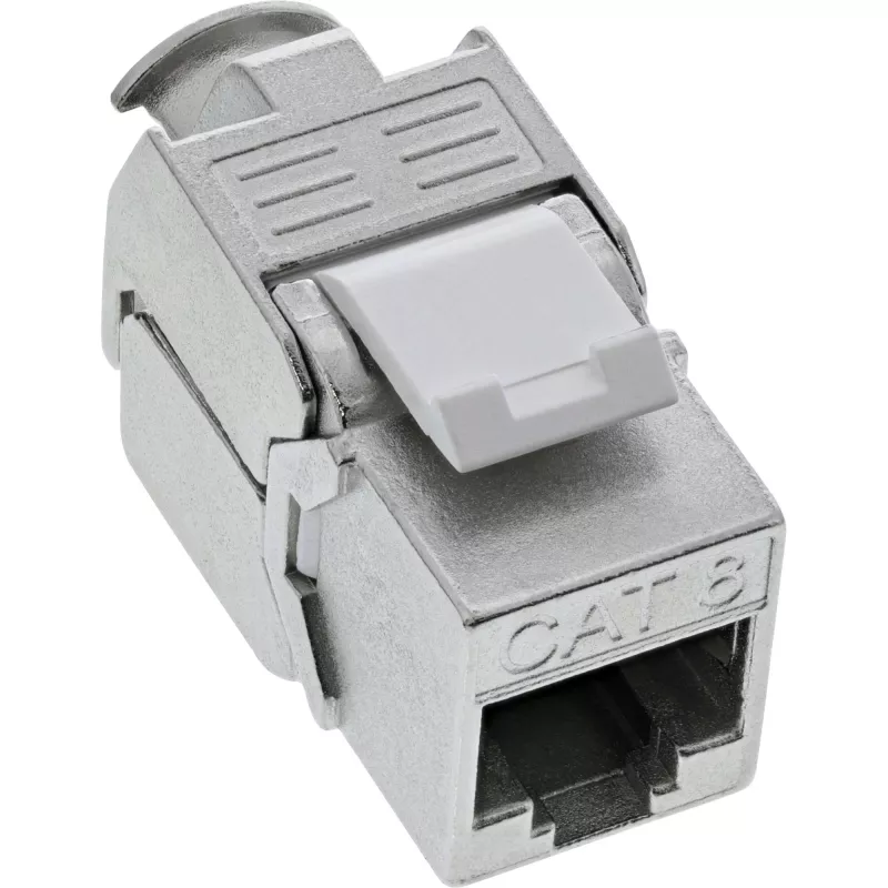 InLine Modulo Snap-In RJ45 Keystone Jack Cat.8.1 piatto metallico 1 pz.