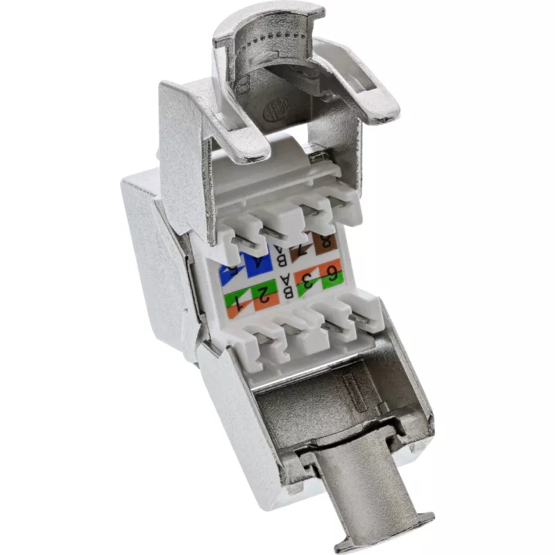 InLine Modulo Snap-In RJ45 Keystone Jack Cat.8.1 piatto metallico 1 pz.