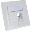 InLine Set cornice per 2x RJ45 Keystone SNAP-In, bianco RAL9010