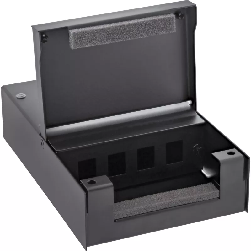 InLine Surface Mount Box per Keystone 4x RJ45 nero 76202X