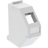 InLine Supporto Keystone per guida DIN, 1 porta, grigio chiaro