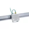 InLine Supporto modulo Keystone SNAP-In in fibra ottica, 1 porta per guida DIN