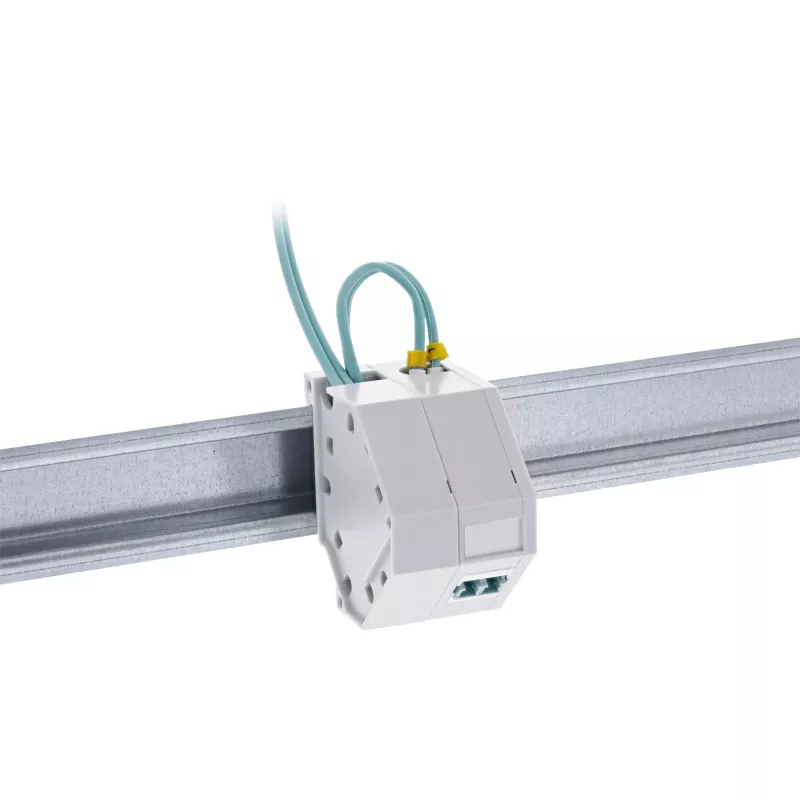 InLine Supporto modulo Keystone SNAP-In in fibra ottica, 1 porta per guida DIN