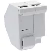InLine Supporto modulo Keystone SNAP-In in fibra ottica, 1 porta per guida DIN