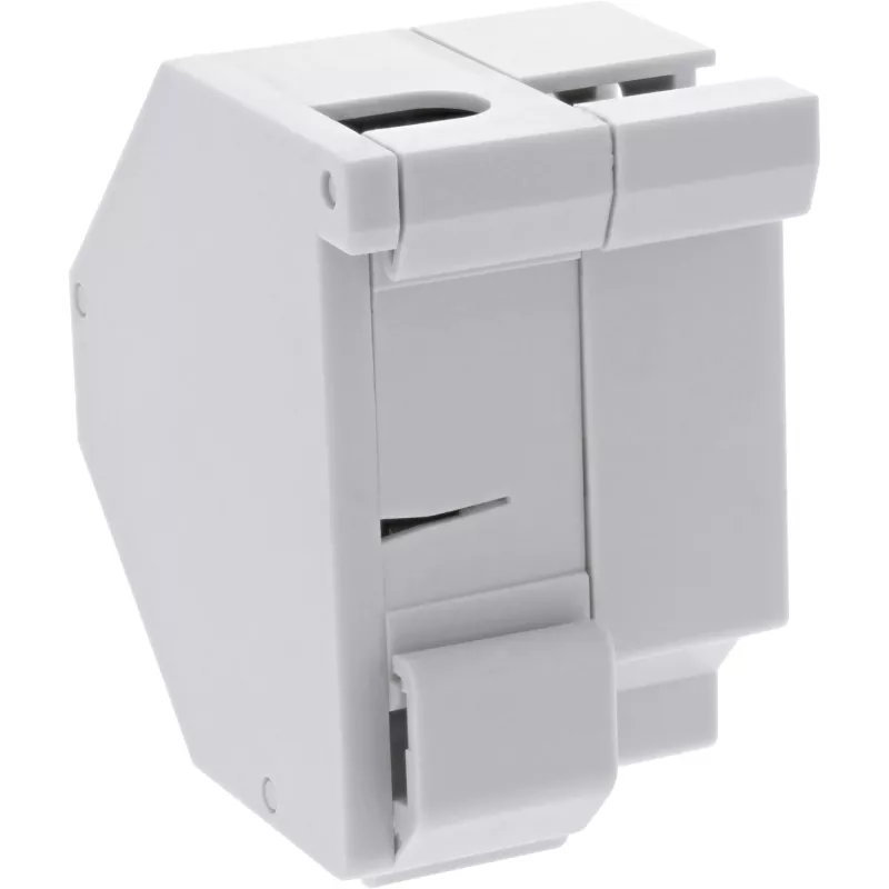 InLine Supporto modulo Keystone SNAP-In in fibra ottica, 1 porta per guida DIN