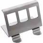 InLine 76203E Supporto per guida DIN metallico Keystone Snap-In, 3 posti