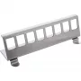 InLine 76203H fissaggio a scatto in metallo per Keystone per montaggio su guida DIN, 8 porte