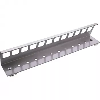 InLine 76203I fissaggio a scatto in metallo per Keystone per guida DIN, 12 porte