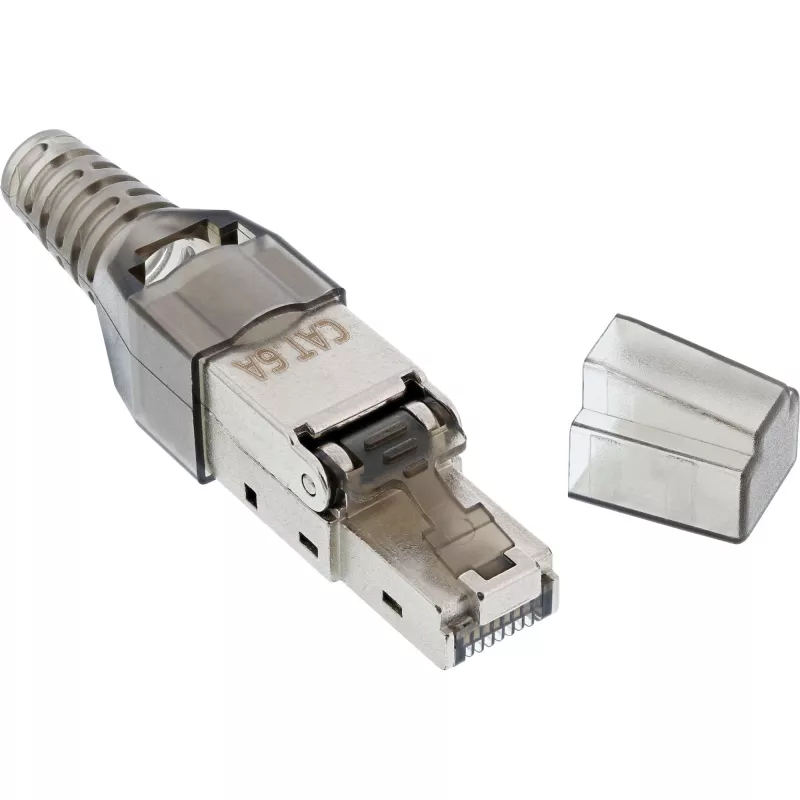 InLine connettore RJ45 Cat.6A 500MHz assemblabile sul campo schermato 76204A