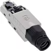 InLine connettore RJ45 Cat.6A 500MHz, assemblabile sul campo, schermato, con cappuccio a vite