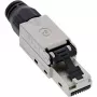 InLine connettore RJ45 Cat.6A 500MHz, assemblabile sul campo, schermato, con cappuccio a vite