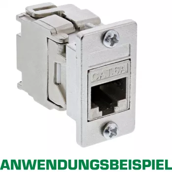 InLine supporto modulo Keystone SNAP-In, singolo, metallo, per superfici piane