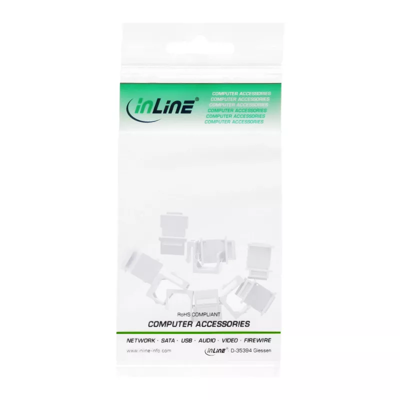 InLine copertura cieca SNAP-In per Keystone per alloggiamento modulo, bianco, 10 pz.