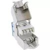 InLine connettore femmina RJ45 Keystone, schermato, Cat.6A, blu confezione da 8
