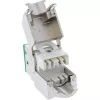 InLine connettore femmina RJ45 Keystone, schermato, Cat.6A, verde confezione da 8