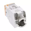 InLine connettore femmina RJ45 Keystone, schermato, Cat.6A, arancione confezione da 8