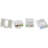 InLine connettore femmina RJ45 Keystone, schermato, Cat.6A, rosso, confezione da 8