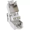 InLine connettore femmina RJ45 Keystone, schermato, Cat.6A, nero, confezione da 8