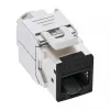 InLine connettore femmina RJ45 Keystone, schermato, Cat.6A, nero, confezione da 8