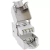 InLine connettore femmina RJ45 Keystone, schermato, Cat.6A, bianco, confezione da 8