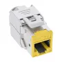 InLine connettore femmina RJ45 Keystone, schermato, Cat.6A, giallo, confezione da 8
