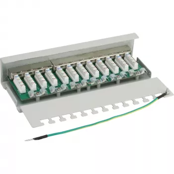 InLine patch panel Cat.6 12 porte da tavolo/parete grigio chiaro RAL7035
