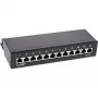 InLine patch panel Cat.6 12 porte da tavolo/parete nero RAL9005