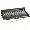 InLine patch panel Cat.6 12 porte da tavolo/parete nero RAL9005