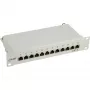 InLine patch panel Cat.6 10 pollici 12 porte 1U grigio chiaro RAL7035