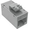 InLine connettore femmina RJ45 Keystone, non schermato, Cat.6A, confezione da 8, grigio