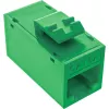 InLine connettore femmina RJ45 Keystone, non schermato, Cat.6A, confezione da 8, verde