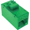 InLine connettore femmina RJ45 Keystone, non schermato, Cat.6A, confezione da 8, verde