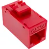 InLine connettore femmina RJ45 Keystone, non schermato, Cat.6A, confezione da 8, rosso