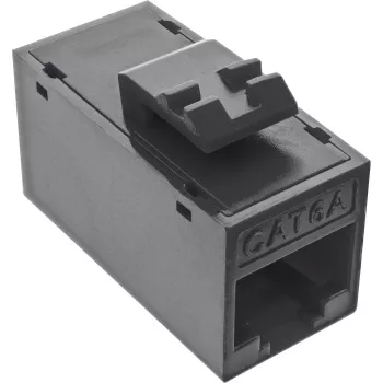InLine connettore femmina RJ45 Keystone, non schermato, Cat.6A, confezione da 8, nero