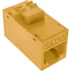 InLine connettore femmina RJ45 Keystone, non schermato, Cat.6A, confezione da 8, giallo