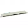 InLine patch panel Cat.6 24 porte 19 pollici 0,5U grigio chiaro RAL7035