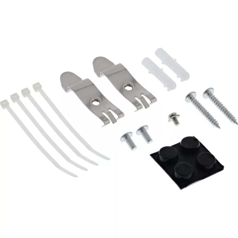 InLine scatola di consolidamento da tavolo 4x Keystone RJ45, metallo, nero RAL9005