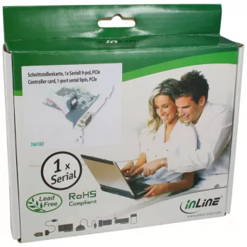 InLine scheda interfaccia 1 porta seriale 9 pin PCIe, InLine, 76618D