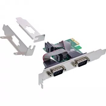 InLine scheda interfaccia 2x seriale 9 pin PCIe PCI-Express maschio