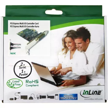 InLine scheda interfaccia 1 porta 25 pin parallela + 2 porte 9 pin seriale PCIe