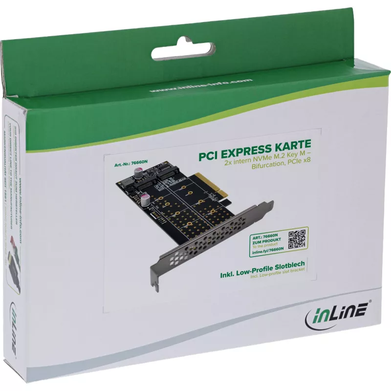 InLine 76660N scheda interfaccia M.2 interna PCIe maschio 64 Gbit/s
