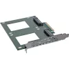 InLine 76660P adattatore U.2 interno PCIe connettore maschio 4 Gbit/s 3,3 V