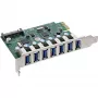 InLine controller host USB-A 3.2 Gen.1 7 porte PCIe, alimentazione SATA