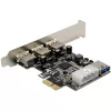 InLine 76662D scheda di interfaccia/adattatore interno Molex 4 pin, USB 3.2 Gen 1 (3.1 Gen 1)