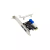 InLine controller host USB 3.2 Gen 1 2+2 porte, PCIe, con alimentazione SATA + staffa LP