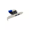 InLine controller host USB 3.2 Gen 1 2+2 porte, PCIe, con alimentazione SATA + staffa LP