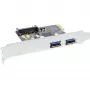 InLine scheda controller host USB 3.0 2 porte con connettore di alimentazione ausiliaria SATA PCIe